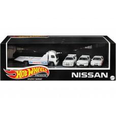 Hot Wheels | Set: Nissan Skyline GT-R 32, GT-R 33, GT-R 34, Aero Lift Truck 