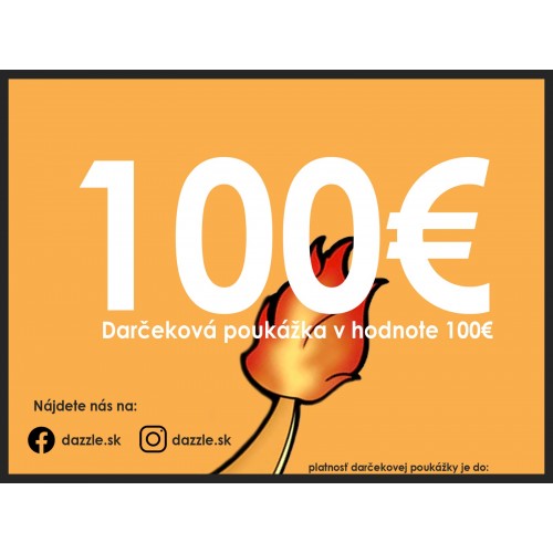 Darčeková poukážka 100€