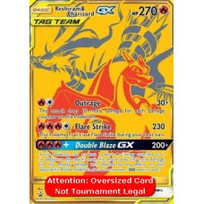 Reshiram & Charizard GX SM247 (oversized)