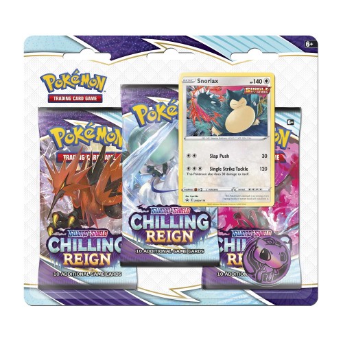 Chilling Reign 3-pack blister Snorlax