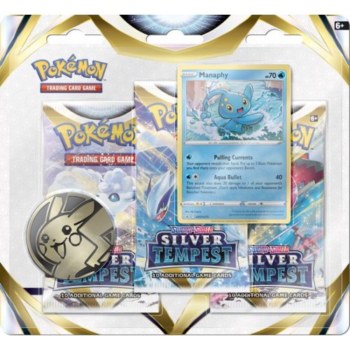 Silver Tempest 3-pack blister Manaphy